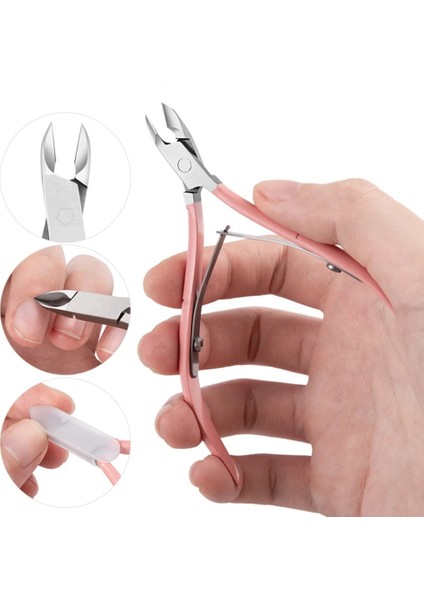 Siyah 1 Adet Taşınabilir Profesyonel Paslanmaz Çelik Tırnak Tırnak Makası Kesici Clipper Pedikür Trim Kartal Gaga Pense Manikür Makası (Yurt Dışından) fiyatları
