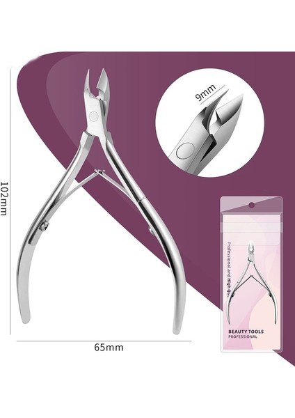 Gümüş Tırnak Sanat Tırnak Eti Makası Makas Paslanmaz Çelik Manikür Tırnak Makası Ölü Cilt Sökücü Pedikür Kartal Gaga Pense Kesici Alet (Yurt Dışından)