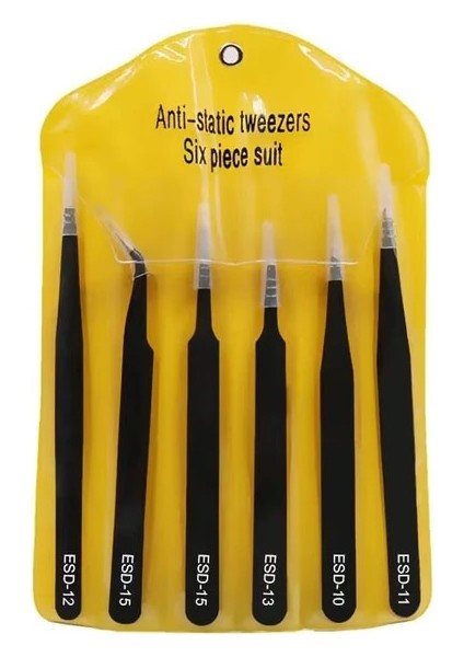 6 Adet 6 Adet Çivi Sanat Paslanmaz Çelik Düz Siyah Kirpik Cımbız Etiket Rhinestones Makası Toplama Aksesuarları Manikür Araçları (Yurt Dışından)