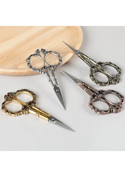 Altın Retro Nail Art Makas Paslanmaz Çelik Tırnak Eti Hassas Tırnak Salonu Malzemeleri ve Aracı Pedikür Güzellik Bakım Seti Tırnak Için (Yurt Dışından) fiyatları