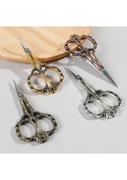 Altın Retro Nail Art Makas Paslanmaz Çelik Tırnak Eti Hassas Tırnak Salonu Malzemeleri ve Aracı Pedikür Güzellik Bakım Seti Tırnak Için (Yurt Dışından) modelleri