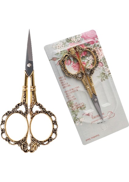 Bronz Retro Nail Art Makas Paslanmaz Çelik Tırnak Eti Hassas Dikiş Kumaş Kesici Güzellik Bakım Makası Tırnak Salonu Malzemeleri * 1 Adet (Yurt Dışından) fiyatları