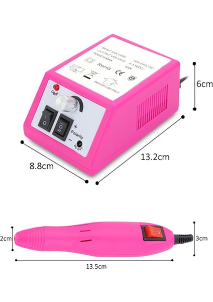 Siyah Abd Profesyonel Manikür Matkap Makinesi Seti Elektrikli Tırnak Matkap Makinesi Tırnak Zımpara Jel Tırnak Eti Kaldırma Tırnak Torna Dosya Lehçe Aracı (Yurt Dışından)