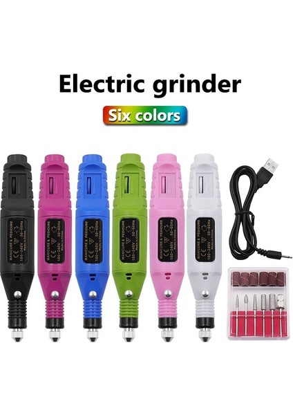 08-Koyu Mavi 1 Takım Elektrikli Öğütücü Mini Matkap USB Şarj Edilebilir Elektrikli Kalem Mini Elektrikli Matkap Taşlama Araçları Çivi Sanat Için Elektrikli El Aletleri (Yurt Dışından) fiyatları