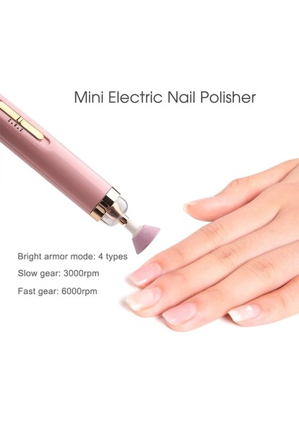 Kırmızı Mini USB Elektrikli Tırnak Öğütücü Matkap 5 In 1 Tırnak Parlatma Makinesi Tırnak Törpüsü Işık ile Taşınabilir Mini Elektrikli Manikür Sanat (Yurt Dışından)