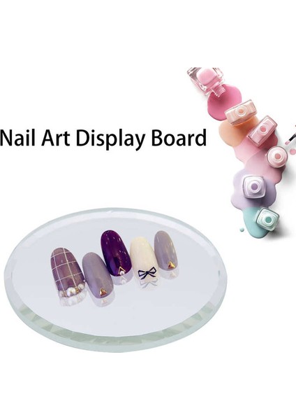 Mavi Tırnak Karıştırma Nail Art Paletleri Ayna Etkisi Renk Karıştırma Paletleri Manikür Için Ekran Kartı Fotoğraf Prop Dıy Aracı (Yurt Dışından) modelleri