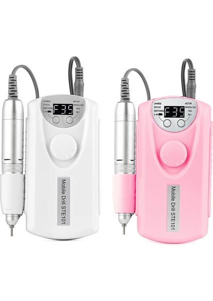 Pembe Abd Plug (100-110V) 35000RPM Tırnak Matkap Makinesi Şarj Edilebilir Tırnak Matkap Freze Makinesi Taşınabilir Kablosuz Manikür Öğütücü Tırnak Parlatıcı Kesici Kiti (Yurt Dışından) fırsatları