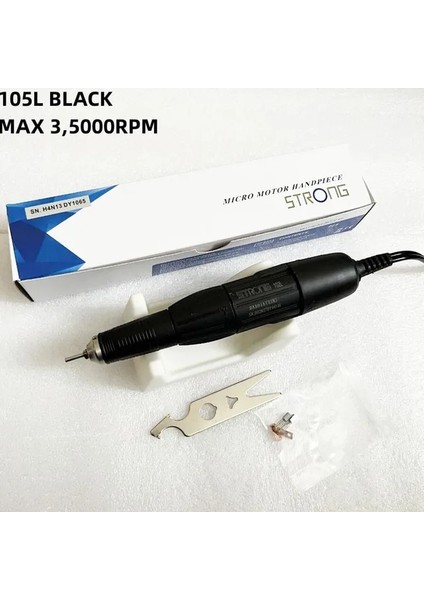 Resimle Aynı 45000RPM Strong 210 SDE-H37LN H37L1 35K & 45K Rpm Tırnak Matkap Manikür Makinesi Kalemi Laaove Mikromotor Parlatma El Aleti 2.35MM (Yurt Dışından)