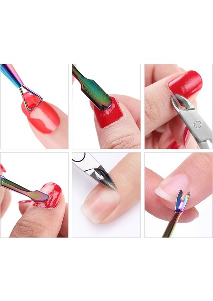 Set C Tırnak Tırnak Eti Makası Manikür Makası Makas Düzeltici Ölü Cilt Sökücü Pedikür Itici Paslanmaz Çelik Makas Tırnak Sanat Araçları (Yurt Dışından) indirimleri