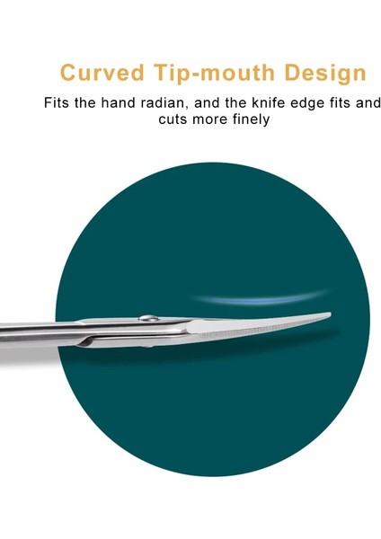 05 Tırnak Eti Makası Kavisli Tırnak Makası Düzeltici Ölü Cilt Sökücü Tırnak Eti Kesici Profesyonel Tırnak Sanat Araçları Manikür Malzemeleri (Yurt Dışından) fırsatları