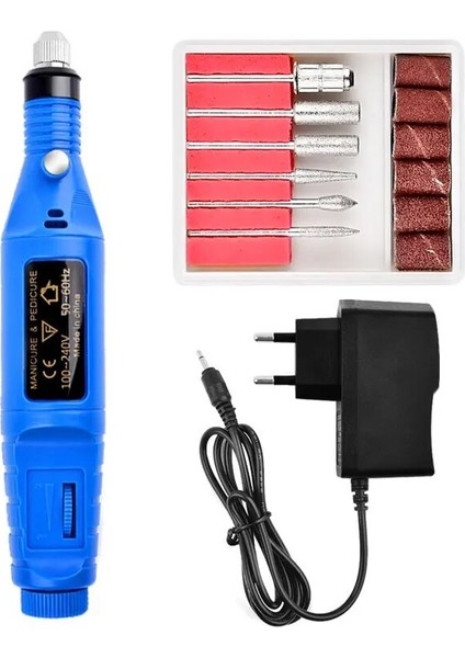Abd Plug-Siyah Elektrikli Tırnak Parlatıcı Kaldır Profesyonel Tırnak Matkap Makinesi Seti Tırnak Törpüsü Zımpara Bantları Manikür Araçları Tırnak Bakımı (Yurt Dışından)