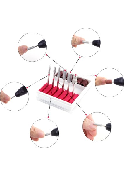 Set 2 Güçlü Jel Sökücü Manikür Makinesi Seti Tırnak Temizleme Fırçası Profesyonel Torna Manikür ve Pedikür Elektrikli Tırnak Matkap Kalem (Yurt Dışından) fiyatları