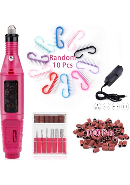 Set 2 Güçlü Jel Sökücü Manikür Makinesi Seti Tırnak Temizleme Fırçası Profesyonel Torna Manikür ve Pedikür Elektrikli Tırnak Matkap Kalem (Yurt Dışından) fırsatları