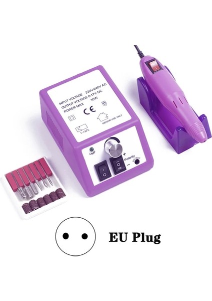 D2000 Mor Ab Profesyonel Manikür Matkap Makinesi Seti Elektrikli Tırnak Matkap Makinesi Tırnak Zımpara Jel Tırnak Eti Kaldırma Tırnak Torna Dosya Lehçe Aracı (Yurt Dışından)