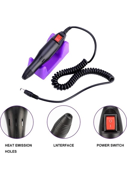 D2000 Mor Ab Profesyonel Manikür Matkap Makinesi Seti Elektrikli Tırnak Matkap Makinesi Tırnak Zımpara Jel Tırnak Eti Kaldırma Tırnak Torna Dosya Lehçe Aracı (Yurt Dışından) indirimleri