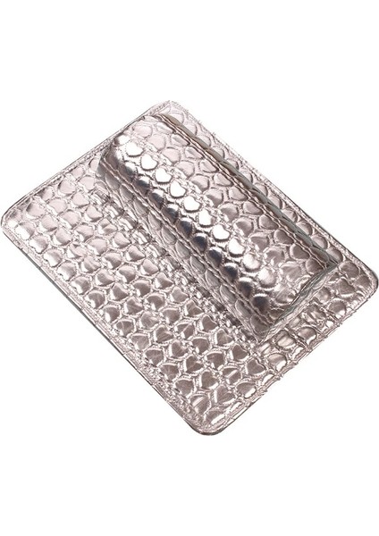 Type2-Sliver El Yastık Tutucu Tırnak Sanat Mat Pad Yumuşak Pu Deri Sünger Kol Dayanağı Aşk Kalp Tasarım Tırnak Yastık Manikür Sanat Güzellik Araçları (Yurt Dışından)