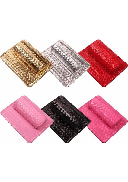 Type1-Black El Yastığı Tutucu Nail Art Mat Pad Yumuşak Pu Deri Sünger Kol Dayanağı Aşk Kalp Tasarım Tırnak Yastığı Manikür Sanat Güzellik Araçları (Yurt Dışından)