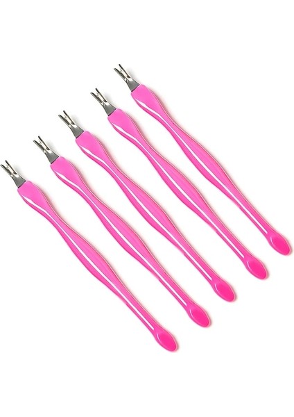 Q16689 5 Adet/takım Paslanmaz Çelik Tırnak Tırnak Eti Itici Sanat Çatal Manikür Aracı Trim Ölü Cilt Çatal Makası Itici Düzeltici Tırnak Eti Çıkarıcı (Yurt Dışından)