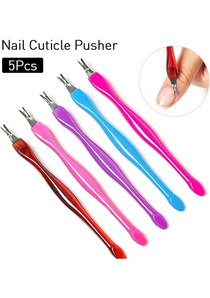 Q16689 5 Adet/takım Paslanmaz Çelik Tırnak Tırnak Eti Itici Sanat Çatal Manikür Aracı Trim Ölü Cilt Çatal Makası Itici Düzeltici Tırnak Eti Çıkarıcı (Yurt Dışından) fiyatları