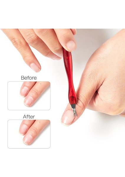 Q16689 5 Adet/takım Paslanmaz Çelik Tırnak Tırnak Eti Itici Sanat Çatal Manikür Aracı Trim Ölü Cilt Çatal Makası Itici Düzeltici Tırnak Eti Çıkarıcı (Yurt Dışından) indirimleri