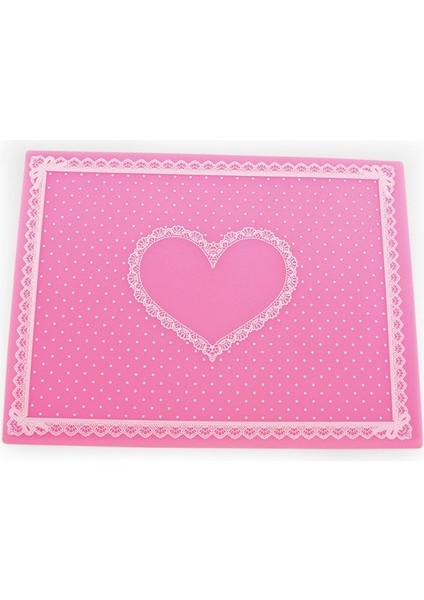 Pembe Moda Silikon Tırnak Yastık El Tutucu Yastık Dantel Masa Yıkanabilir Katlanabilir Mat Pad Tırnak Sanat Salonu Manikür Uygulaması 28*21 cm (Yurt Dışından)