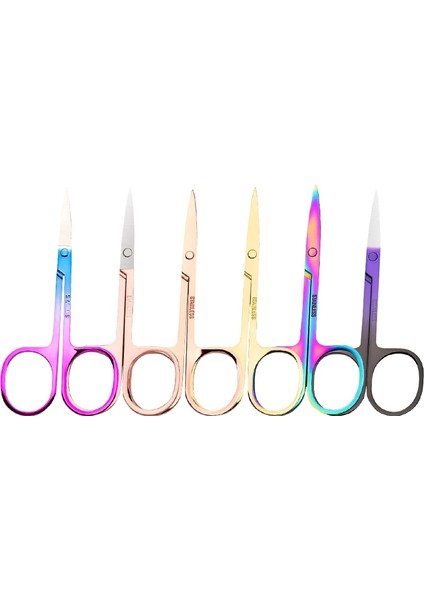 NQ16692 5 Adet Tırnak Tırnak Makası Makas Paslanmaz Çelik Gökkuşağı Cımbız Clipper Ölü Cilt Sökücü Makas Pense Itici Makyaj Güzellik Aracı (Yurt Dışından) indirimleri