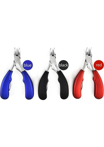 Mavi 1 Adet Üç Renk Çift Yaylı Plastik Saplı Tırnak ve Ayak Tırnaklarını Manikür Aracı Tırnak Makası Makası Kesici Tırnak Makası (Yurt Dışından) fiyatları