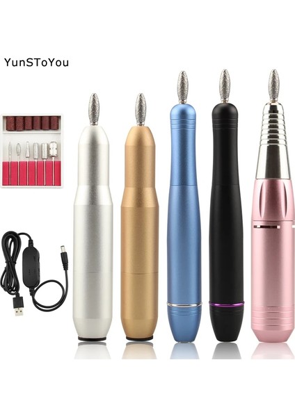 Altın-A USB Elektrikli Tırnak Matkap Makinesi 35000 Rpm Manikür Makinesi Seti USB Taşınabilir Tırnak Matkap Kalem Manikür Jel Dosya Tırnak Salonu Aracı Için (Yurt Dışından)