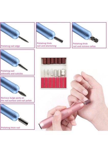 Altın-A USB Elektrikli Tırnak Matkap Makinesi 35000 Rpm Manikür Makinesi Seti USB Taşınabilir Tırnak Matkap Kalem Manikür Jel Dosya Tırnak Salonu Aracı Için (Yurt Dışından)