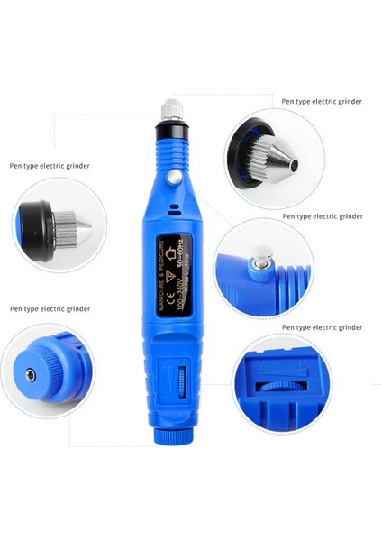 Yeşil USB 1 Adet Profesyonel Elektrikli Tırnak Zımpara USB Susturucu Tırnak Elektrikli Manikür Kesici Aletler Sanat Güzellik Sağlık (Yurt Dışından)