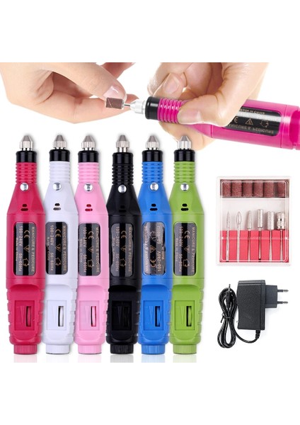 Kırmızı USB Kablosu Profesyonel Elektrikli Tırnak Matkap Makinesi Manikür Değirmen Kesiciler Manikür Seti Pedikür Tırnak Dosya Tırnak Ekipmanları Araçları Setleri (Yurt Dışından) fiyatları
