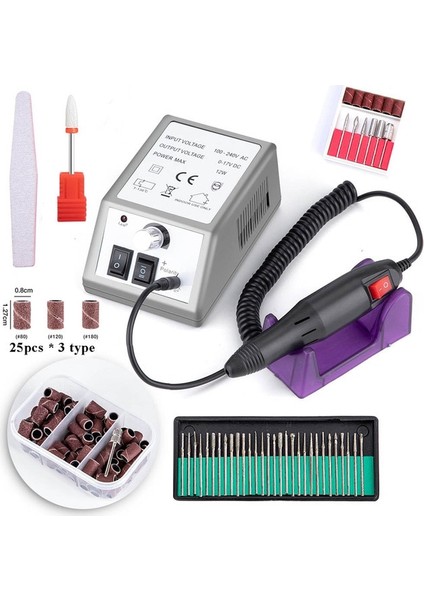 Set 6 Elektrikli Pedikür Makinesi Tırnak Matkap Makinesi Elektrikli Manikür Matkaplar Aksesuar Pedikür Seti Tırnak Matkap Uçları Tırnak Araçları (Yurt Dışından)