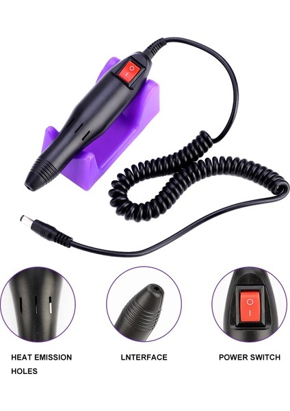 Set 6 Elektrikli Pedikür Makinesi Tırnak Matkap Makinesi Elektrikli Manikür Matkaplar Aksesuar Pedikür Seti Tırnak Matkap Uçları Tırnak Araçları (Yurt Dışından) modelleri