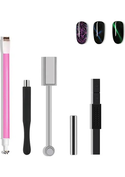 05 Çift Başlı Nail Art Mıknatıs Sopa Kedi Gözü Mıknatıs 3D Etkisi Güçlü Plaka Uv Jel Hattı Şerit Çok Fonksiyonlu Mıknatıs Sopa (Yurt Dışından) indirimleri