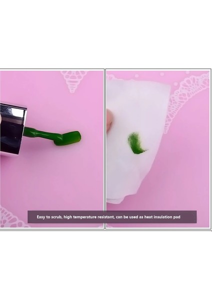 Gjdbai Silikon Katlanabilir Tırnak Sanat Masa Mat Pad El Yastık Sevimli Nokta Dantel Tasarım Yıkanabilir Güzellik Bakım Salonu Ekipmanları Manikür Araçları (Yurt Dışından) fiyatları