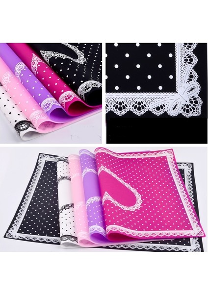 Gjdbai Silikon Katlanabilir Tırnak Sanat Masa Mat Pad El Yastık Sevimli Nokta Dantel Tasarım Yıkanabilir Güzellik Bakım Salonu Ekipmanları Manikür Araçları (Yurt Dışından) indirimleri