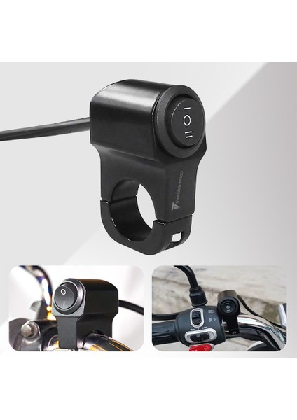 Universal Motosiklet Açma Kapama Düğmesi Gidon Bağlantılı Aç Kapa Tuşu