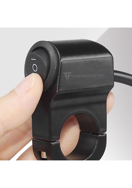 Universal Motosiklet Açma Kapama Düğmesi Gidon Bağlantılı Aç Kapa Tuşu fırsatları