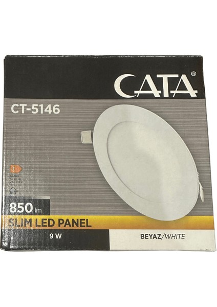 CT-5146 9W 6400K (Beyaz Işık) Sıva Altı LED Panel (4 Adet)