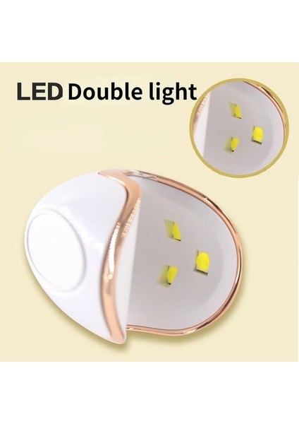 Sarı Ev Kullanımı Tırnak Lambası Taşınabilir 6 W LED Kurutucu 3 Uv Buz Kurutma Jel Lehçe Mini Manikür Araçları (Yurt Dışından)