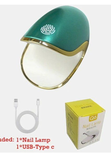 Sarı Ev Kullanımı Tırnak Lambası Taşınabilir 6 W LED Kurutucu 3 Uv Buz Kurutma Jel Lehçe Mini Manikür Araçları (Yurt Dışından)
