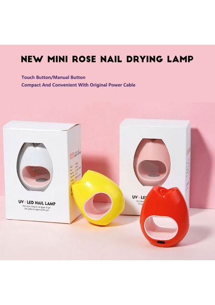 Pembe Sevimli Mini Uv LED Tırnak Lambası Flase Tırnak Profesyonel Kurutma Lambası Manikür Ürün Jel Lehçe Kurutma Lambası USB Güneş Işığı Kız Için (Yurt Dışından)