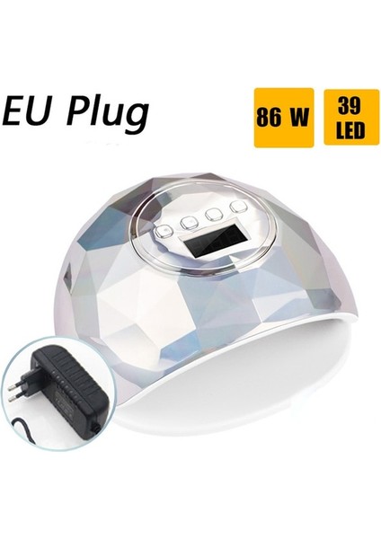 Gümüş (Ab Tak) 2020 86W Uv LED Lamba Tırnak Kurutucu Tırnak Manikür Için 39 Adet LED ile Hızlı Kuruyan Tırnak Kurutma Lambası Tüm Jel Cila Için Kürleme Işığı (Yurt Dışından) fiyatları