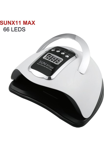 SUNX11 Max Abd Sun X11MAX LED Uv Lamba Tırnak Kurutucu 66 LED Profesyonel Kurutma Jel Lehçe 10/30/60/99S Zamanlayıcı Otomatik Sensör Tırnak Sanat Makinesi (Yurt Dışından)