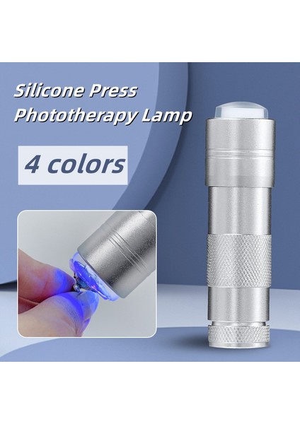 Gümüş 4 Renk Nail Art Uv Mini El Feneri Stamper ile Taşınabilir Silikon El LED Işık Tırnak Cilası Kurutucu Hızlı Kuru Manikür Lambası (Yurt Dışından) fiyatları
