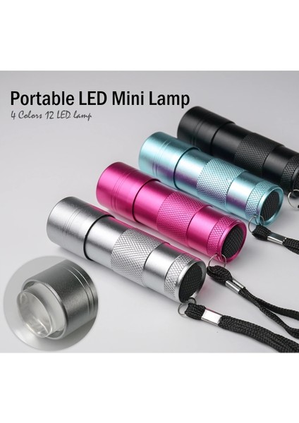 Gümüş 4 Renk Nail Art Uv Mini El Feneri Stamper ile Taşınabilir Silikon El LED Işık Tırnak Cilası Kurutucu Hızlı Kuru Manikür Lambası (Yurt Dışından) modelleri