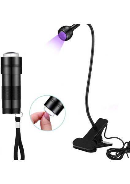 Gümüş 395 Nm Uv LED Işık Armatürleri, Uv Jel Tırnak Kürleme Için Deveboynu ve Kelepçe ile Jel Tırnak Için Ultraviyole Uv Masa Tırnak Lambası, #1 (Yurt Dışından) fırsatları