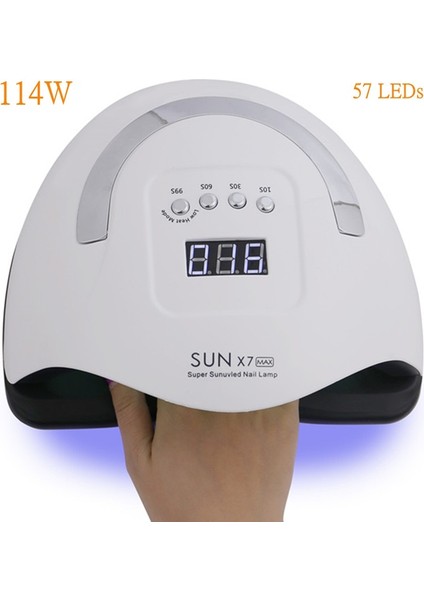 Sun X5 Plus Au 114W Sun X7MAX Profesyonel LED Uv Tırnak Lambası Çabuk Kuruyan Tüm Tırnak Jel Lehçe LED Tırnak Işık Tırnak Kurutucu Makinesi Uv Lamba (Yurt Dışından) fiyatları