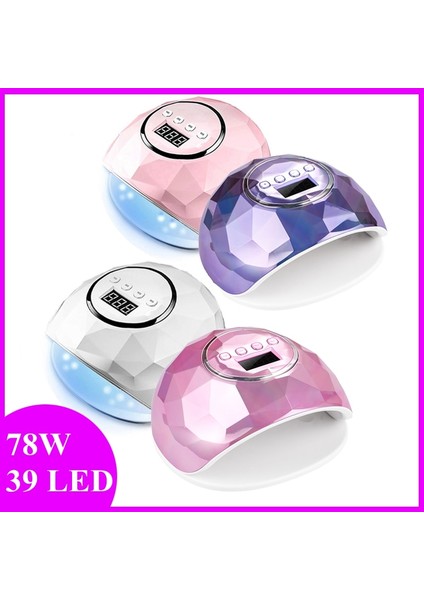 F6 Pembe Ab Uv LED Tırnak Kurutma Lambası Tırnak Jel Kür Lambası Zamanlayıcı ile Akıllı Sensör Tırnak Şekillendirici Aksesuarları Için Profesyonel Manikür Makinesi (Yurt Dışından)