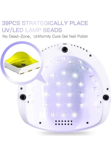 F6 Pembe Ab Uv LED Tırnak Kurutma Lambası Tırnak Jel Kür Lambası Zamanlayıcı ile Akıllı Sensör Tırnak Şekillendirici Aksesuarları Için Profesyonel Manikür Makinesi (Yurt Dışından)